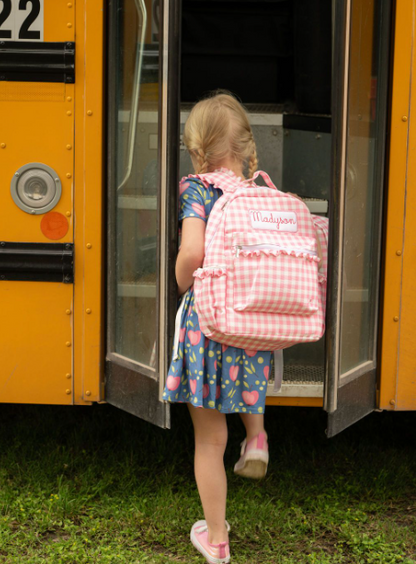 Backpack - Pink Gingham