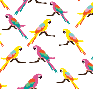 Hazel Sweetheart Dress - Rainbow Parrots - Sugar Bee Clothing