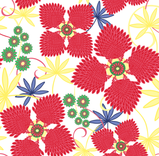 Lucy Smocked Tiered Puffy Sleeve Dress - Red Pinwheel - Sugar Bee Clothing