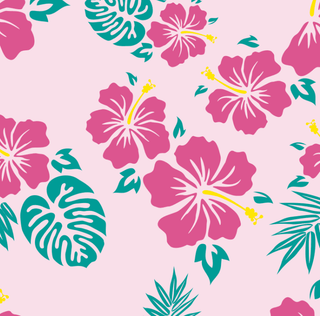 Dallas Halter Tennis Dress - Teal Hibiscus - Sugar Bee Clothing