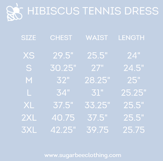 Dallas Halter Tennis Dress - Teal Hibiscus - Sugar Bee Clothing