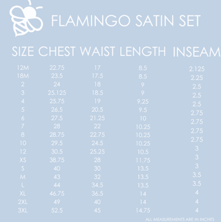 Charlie Satin Short Set - Floral Flamingos - Sugar Bee Clothing