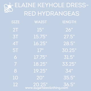 Elaine Keyhole Tank Dress - Red Hydrangeas - Sugar Bee Clothing