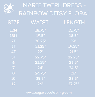Marie Peter Pan Twirl Tank Dress - Rainbow Ditsy Floral - Sugar Bee Clothing