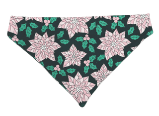 Poinsettia - Pet Bandana Holiday Lounge - Sugar Bee Clothing