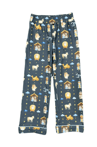 Button Down Pajamas - Manger Holiday Lounge - Sugar Bee Clothing