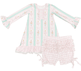 Gown with Bloomers - Nutcracker Holiday Lounge - Sugar Bee Clothing