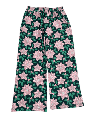 Girls Lounge Set - Poinsettia Holiday Lounge - Sugar Bee Clothing