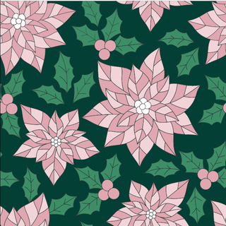 Button Down Pajamas - Poinsettia Holiday Lounge - Sugar Bee Clothing