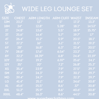 Wide Leg Lounge Set - Navy Bows & Frames - Sugar Bee Clothing