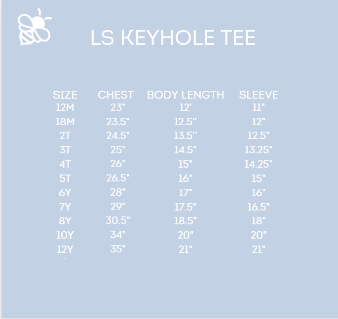 Mae LS Keyhole Tee - Lavender Lanes