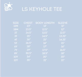 Mae LS Keyhole Tee - Lavender Lanes - Sugar Bee Clothing