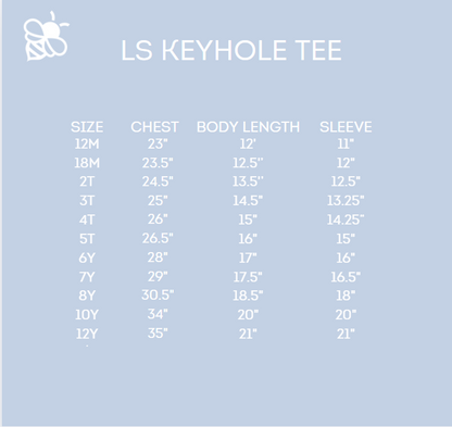 Mae LS Keyhole Tee - Lavender Lanes