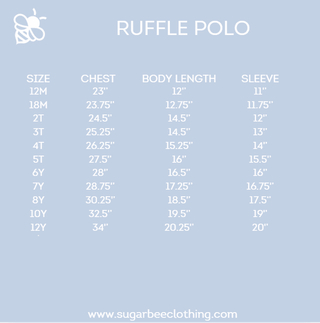 Katie LS Ruffle Polo - Sunset Plaid - Sugar Bee Clothing