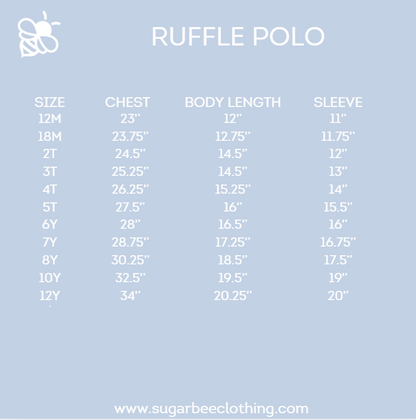 Katie LS Ruffle Polo - Sunset Plaid