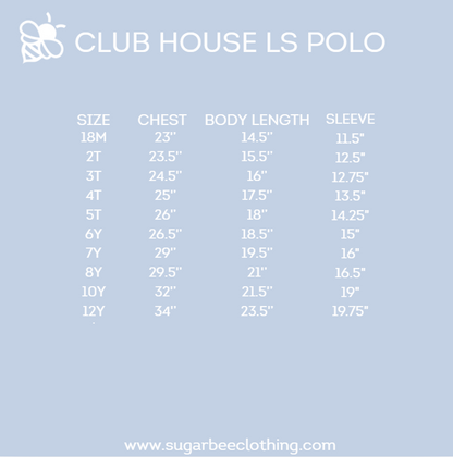 Patrick LS Clubhouse Polo - Prep School Blue
