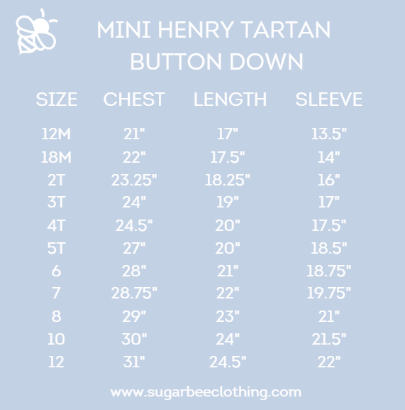 Mini Henry - Tartan Button Down