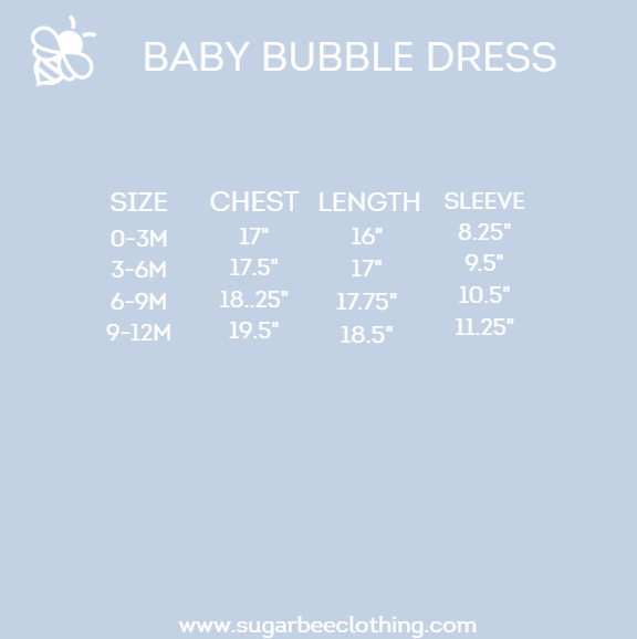 Baby Camille Bubble Dress - Snowberry stripes