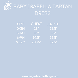 Baby Isabella Tartan Dress - Highland Holiday - Sugar Bee Clothing