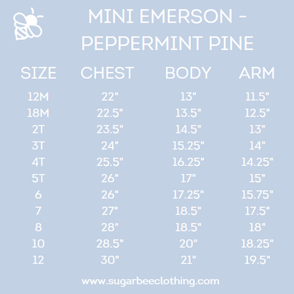 Emerson Crew Neck Sweater - Peppermint Pines