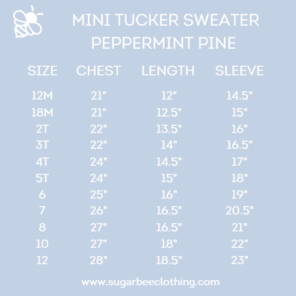 Tucker Crew Sweater - Peppermint Pines