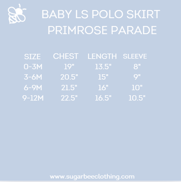 Baby Heidi LS Polo Skirt Bubble - Primrose Parade