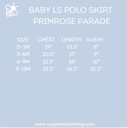 Baby Heidi LS Polo Skirt Bubble - Primrose Parade
