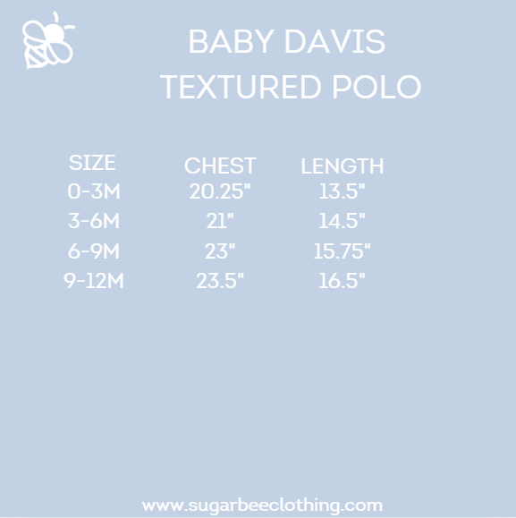 Baby Davis Textured Polo - Varsity Stripe