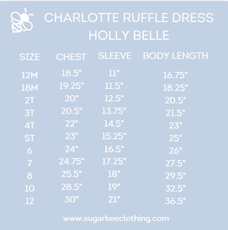 Charlotte Ruffle Dress - Holly Belle - Sugar Bee Clothing