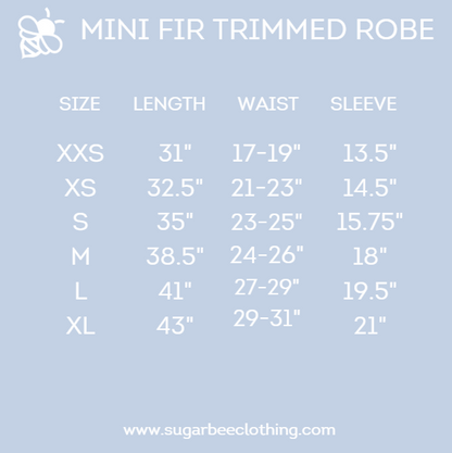 Mini Eleanor Fur Trimmed Robe - Tartan