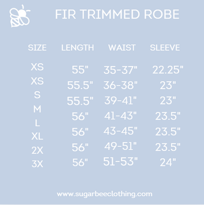 Eleanor Fur Trimmed Robe - Cafe Au Lait