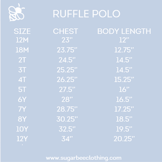 Katie Sleeveless Ruffle Polo - Peach Picnic - Sugar Bee Clothing