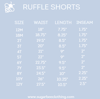 Rose Ruffle Shorts - Clover Court - Sugar Bee Clothing