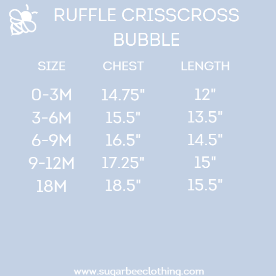 Baby Sylvia Ruffle Criss Cross Bubble - Rainbow Shells - Sugar Bee Clothing