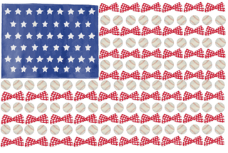 Mae Scalloped Tee - Star Banner - Sugar Bee Clothing