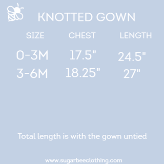Knotted Gown & Beanie Set - Green Holiday - Sugar Bee Clothing