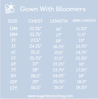 Gown With Bloomers - Winter Ducks - Sugar Bee Clothing