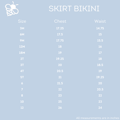 Skirt Bikini - Peonies