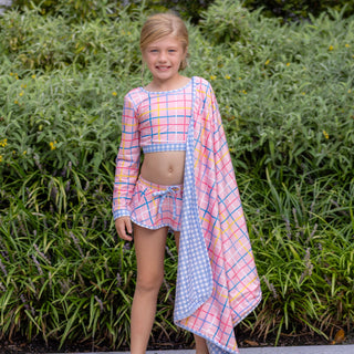 Skirt Bikini - Dreamscape Plaid - Sugar Bee Clothing