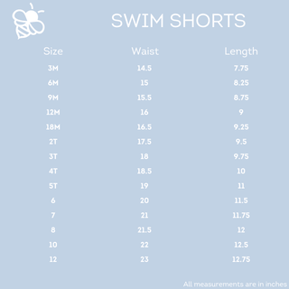 Swim Shorts - Sharks - Sugar Bee Clothing