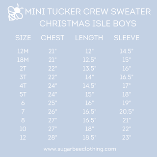 Tucker Crew Sweater - Christmas Faire Isle - Sugar Bee Clothing