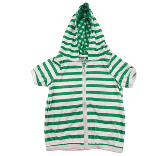 Boy Swim Cover Up - Green Stripe - Sugar Bee Clothing