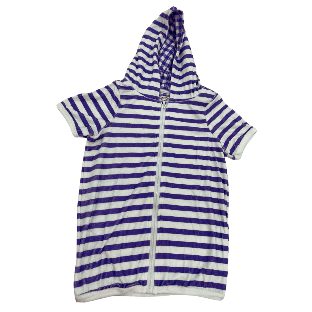 Boy Swim Cover Up - Nautical Blue Stripe