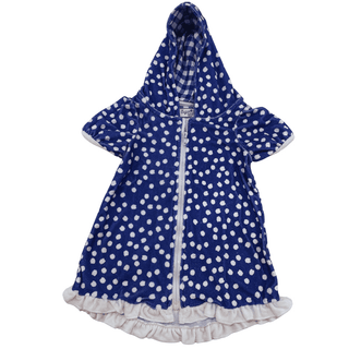 Swim Cover Up - Nautical Blue Polka Dot - Sugar Bee Clothing