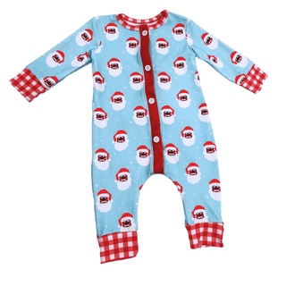 Buttflap Pajamas - Vintage Black Santa Holiday Lounge - Sugar Bee Clothing