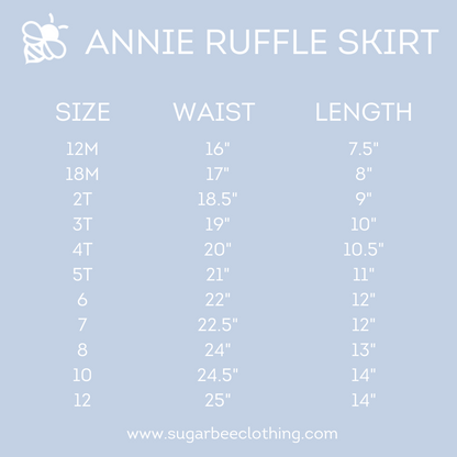 Annie Ruffle Skort - Amber Waves