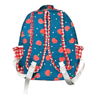 Backpack - Apples on Navy - Sugar Bee Clothing
