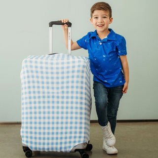 Luggage Cover - Blue Gingham - Sugar Bee Clothing