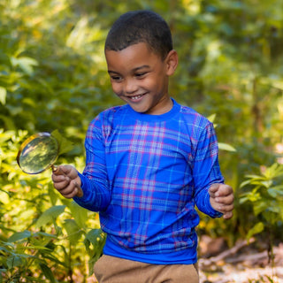 Emerson Crew Sweater - Blue Ridge Plaid - Sugar Bee Clothing