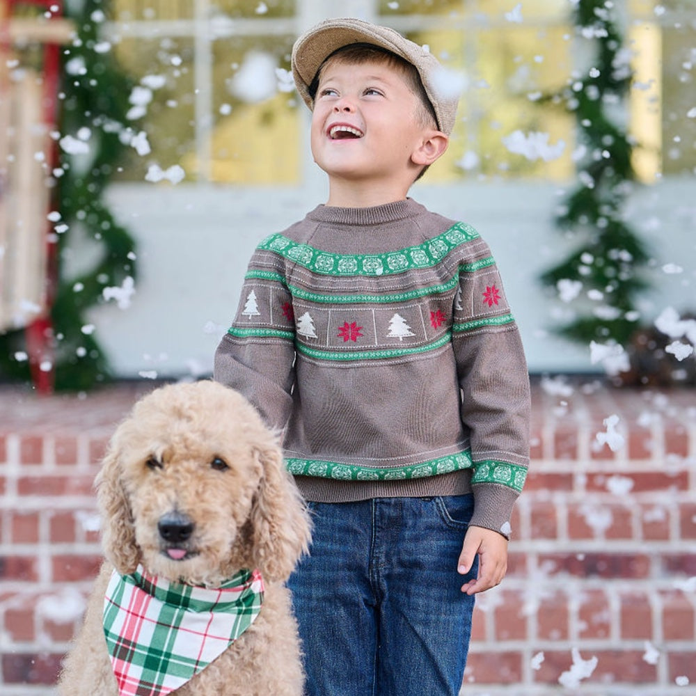 Tucker Crew Sweater - Christmas Faire Isle